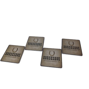 Horseshoe Casino Caster Stone Coaster Set‎ New In Box Set Of 4